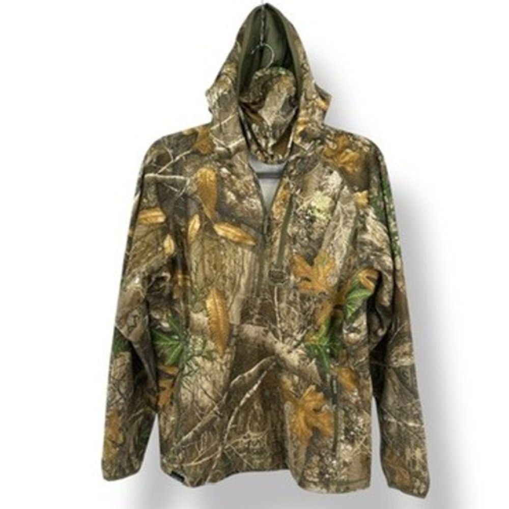 Kings Camo Realtree  Youth Size Large (18/20) 1/4 Zip Fleece Hoodie Jacket Xtra